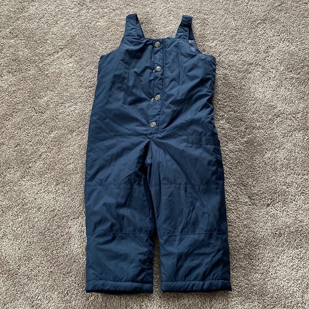 Old Navy Navy Blue Insulated Snow Bib Overalls Ski Winter SIZE 2T